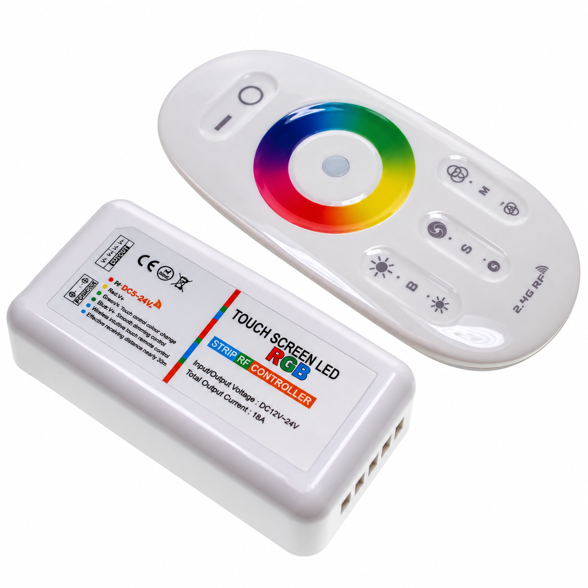 Contrôleur LED RGB 12/24 V avec télécommande tactile