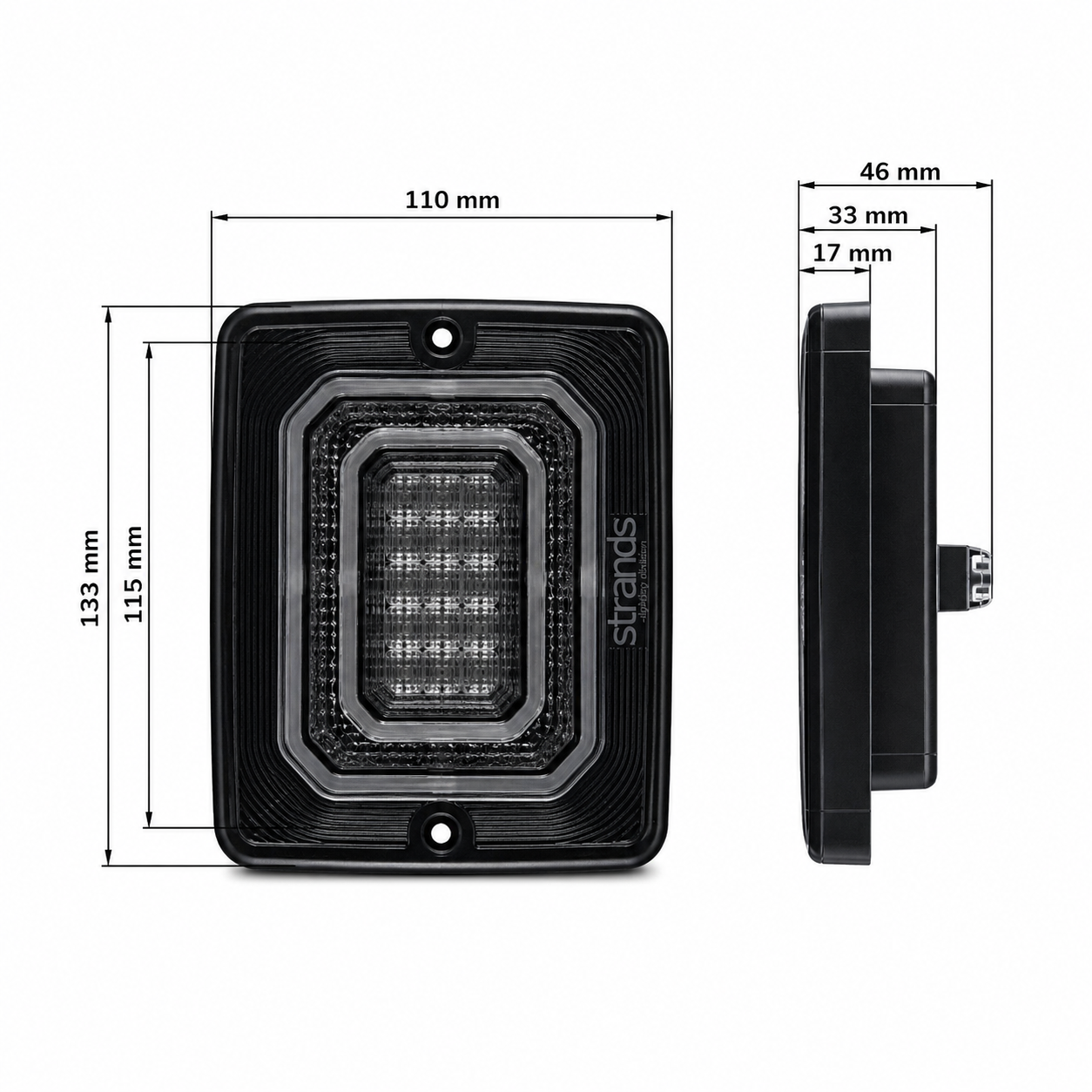 STRANDS IZE LED Clear Lens Square