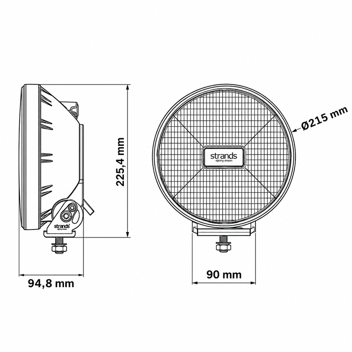 Phare LED rétro STRANDS IZE LED OG 9” – 270945