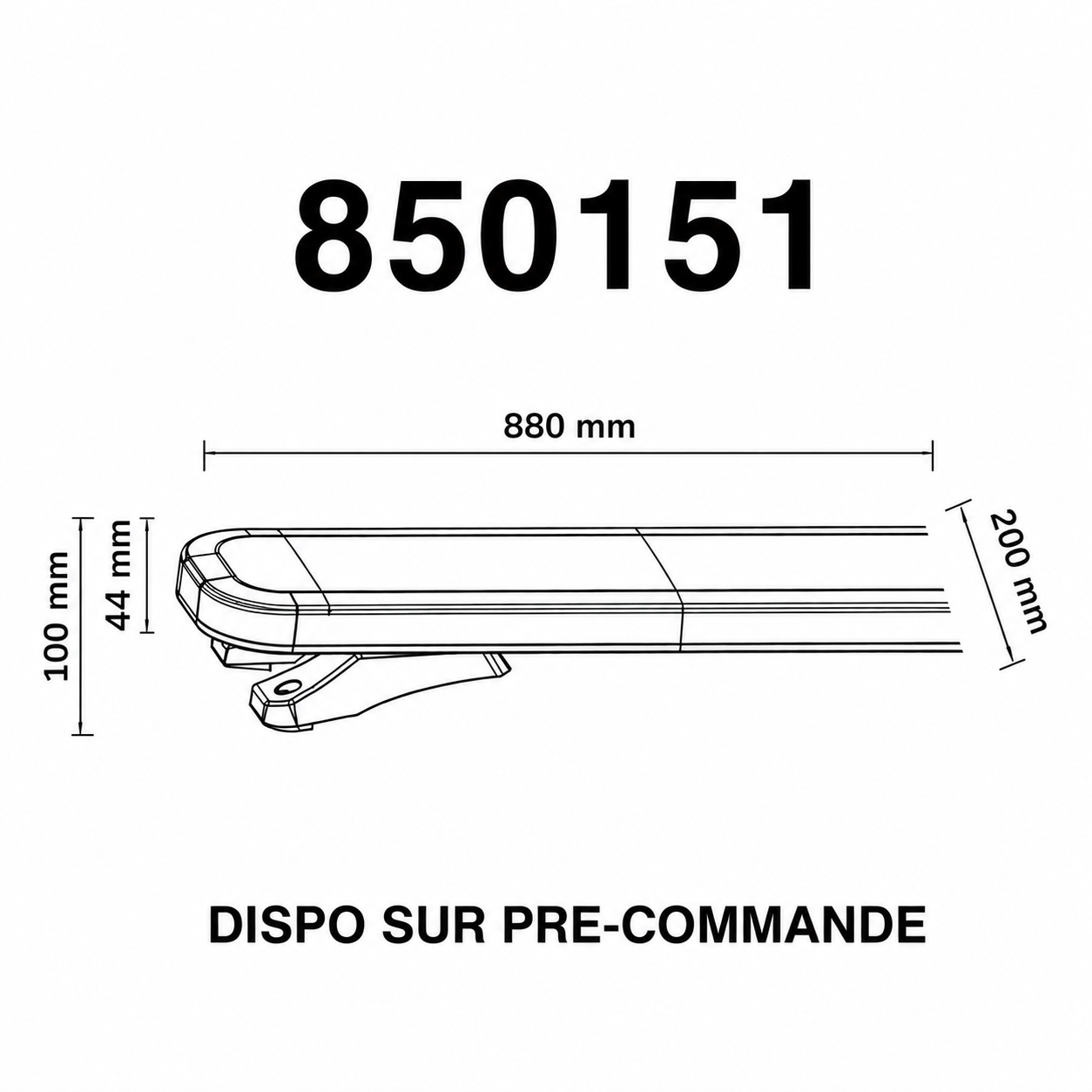 STRANDS Big Energy XL Warning Light Roof Bar – Gamme complète