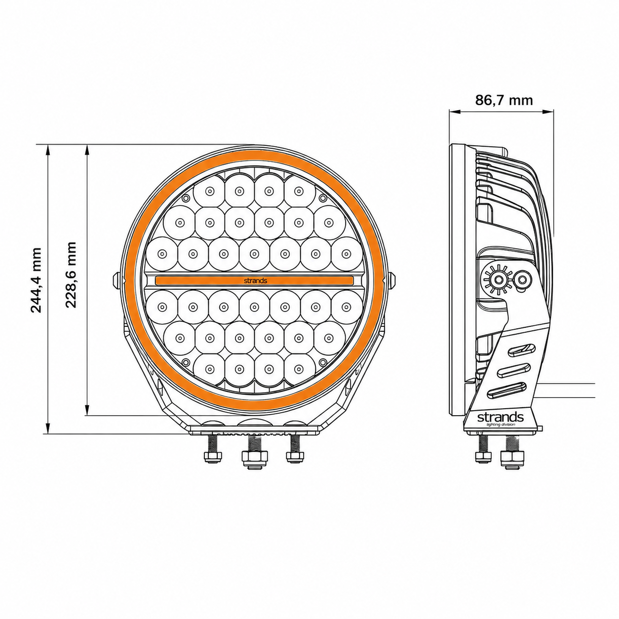 STRANDS Siberia NR Driving Light – Gamme complète