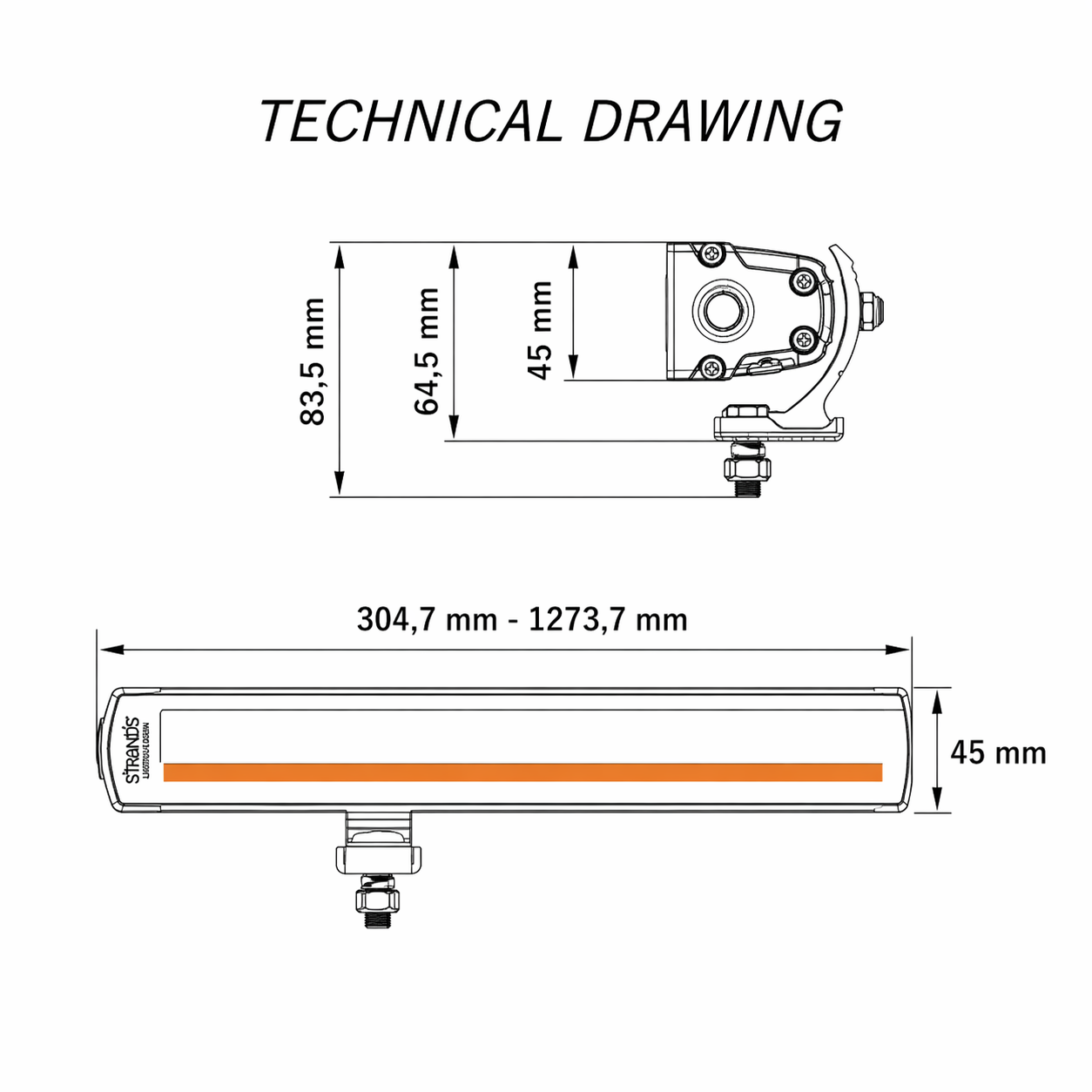 STRANDS Siberia XP DR LED Bar (Single Row) – Gamme complète