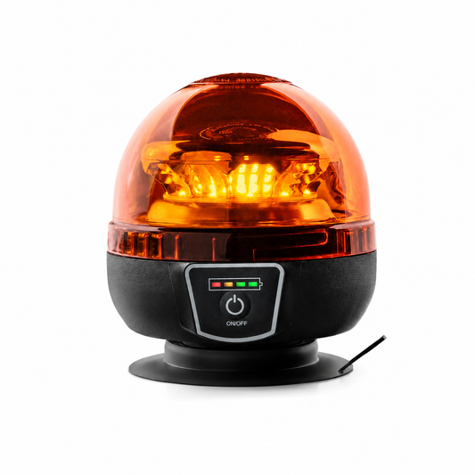 850976 / STRANDS Big Energy Gyrophare Portable Light Beacon Amber Lens
