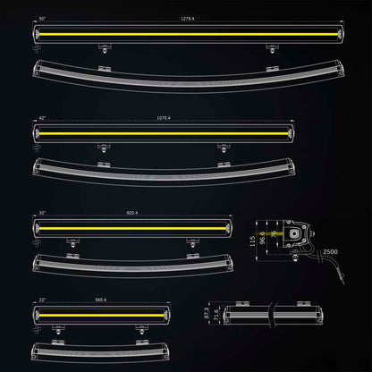STRANDS Siberia XP DRC LED Bar – Gamme incurvée
