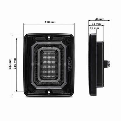 STRANDS IZE LED Clear Lens Square