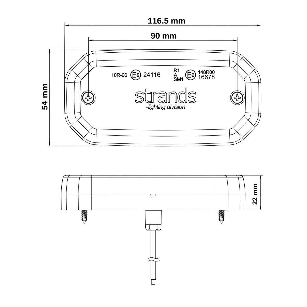 STRANDS FOR9T Feu de position – Gamme complète