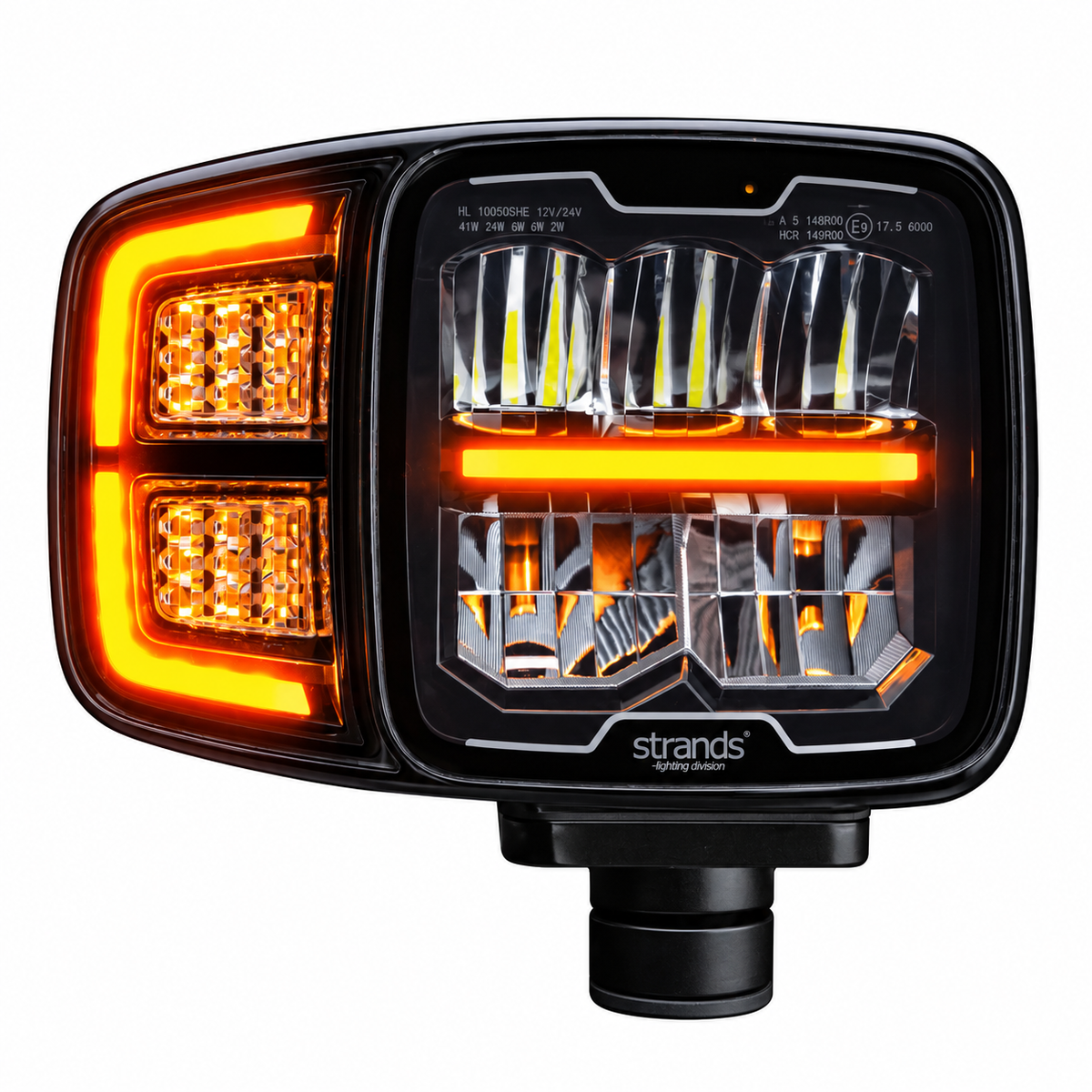 ❄️ Phare LED chauffant STRANDS Siberia HI-LO – Gauche / Droite