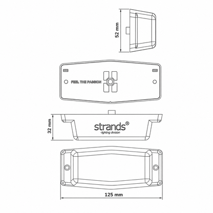 850458A // STRANDS IZE LED Amber Double Burner