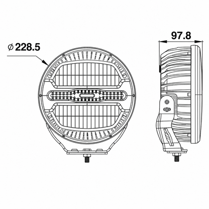 LUMIDRIVE Rayzor 9"