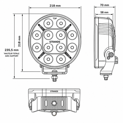 270799 / STRANDS LDL-04 Driving Light 9"