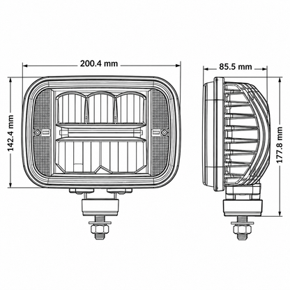 ❄️ Phare LED chauffant STRANDS Alaska Snow Plow 7” – 270708