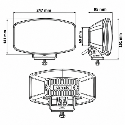 Phare LED STRANDS IZE LED OG Ovale – 901011