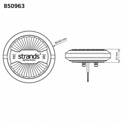 850963 / STRANDS GyroLED Firefly Summer Glow 140 mm