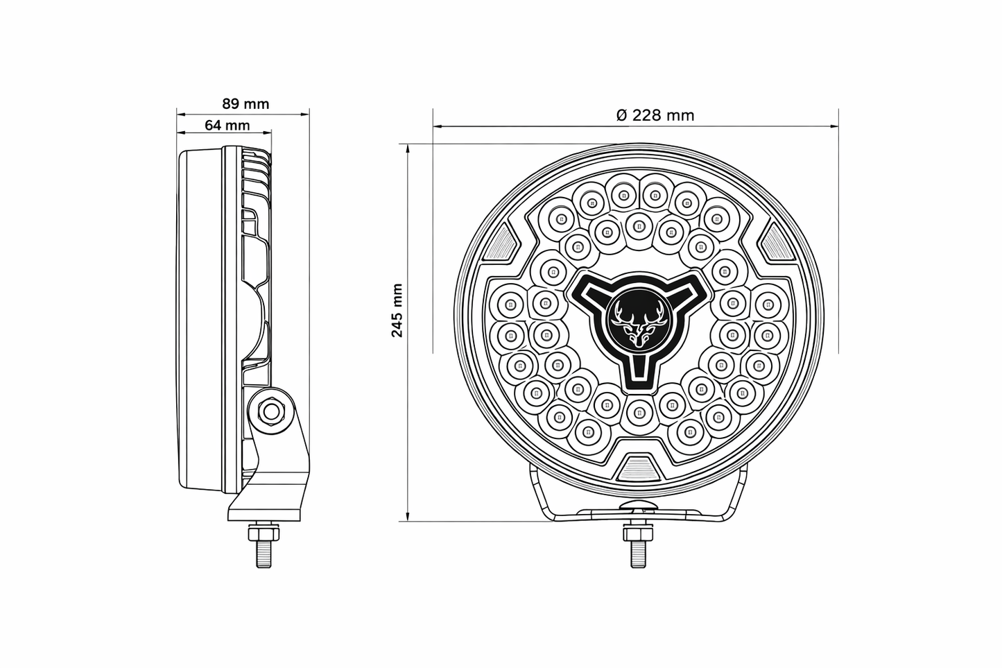 270935 / FREEDOM MAXIMUM POSITION LIGHT 9" DARK