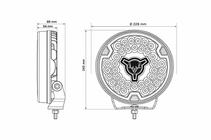 270935 / FREEDOM MAXIMUM POSITION LIGHT 9" DARK