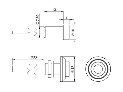 Lot 5 mini-spots LED RGB 24V